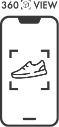 A white and black shoe on a phone screen. Description generated by AI