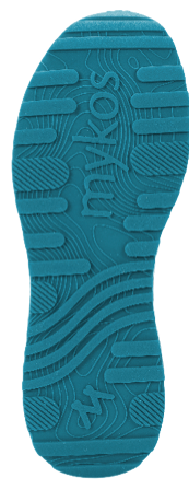 A brown shoe with a white sole. Description generated by AI